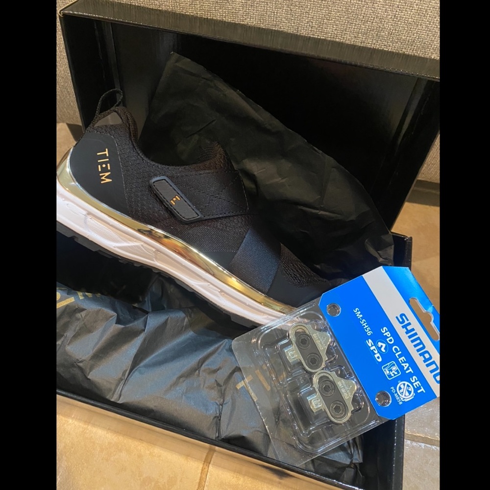 LIMITED EDITION Tiem Slipstream Women’s Black & Gold Cycling Shoe